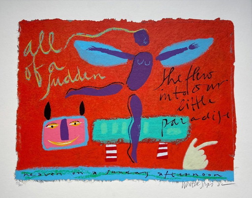 Serigrafía Wouter Stips - El paraíso en una tarde de domingo