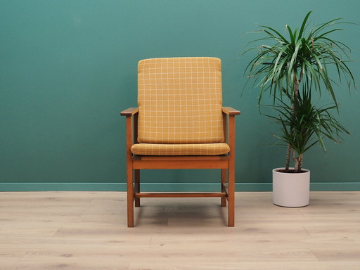 Fauteuil jaune, Design danois, 1970S, Designer : Børge Mogensen