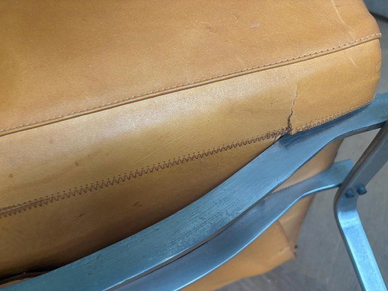 Image 1 of Autentiche sedie vintage PK22 di Poul Kjærholm - Patina cognac invecchiata