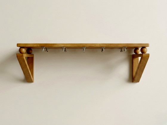 Image 1 of Midcentury modern houten wand kapstok 