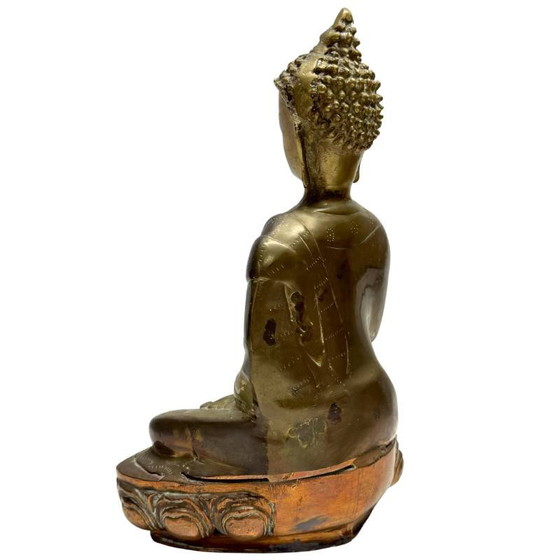 Buda principios del siglo XX bronce – Sino-Tibetano – Bhumisparsha mudra – lote 476 – Esculturas, Bronze (photo 6 of 10)