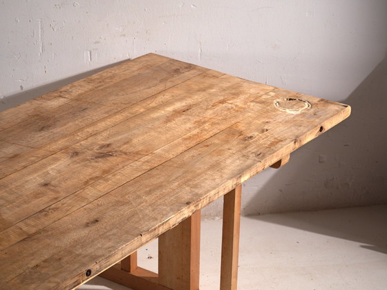 Antique Pine Refectory Dining Table, Central Europe, circa 1900, Rustic (photo 6 of 11)