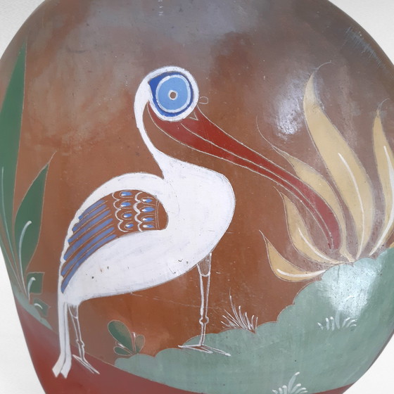 Image 1 of Gufo in ceramica vintage, Tonalá Messico, anni '70, H37cm