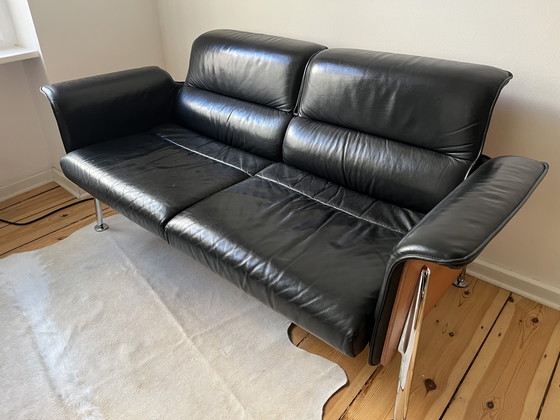 Image 1 of Divano Wilkhahn Avera 826/5, 2 posti, pelle, metà secolo, Bauhaus, era spaziale