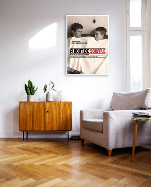 Fino all'ultimo respiro - film di Jean-Luc Godard 1960 Poster 50×70 cm