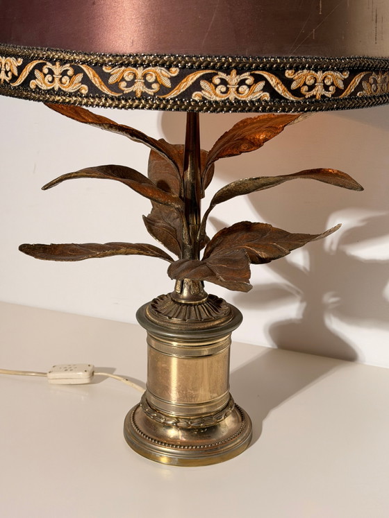 Image 1 of Willy Daro Table Lamp with Sculptural Leaf Base