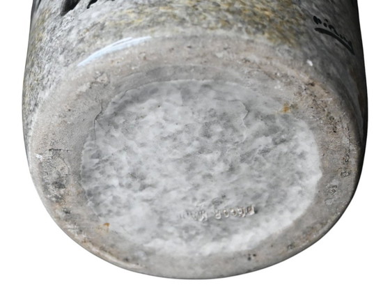 Image 1 of Vaso Vallauris, anni '50 – Decoro preistorico "Lascaux" – Decorazione dipinta a mano – H. 26,5 cm