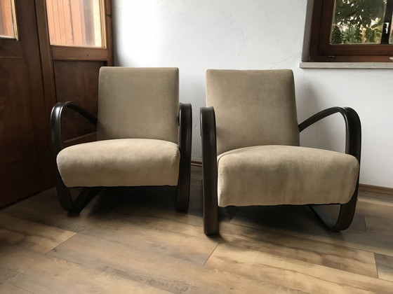 Set of H 269 Lounge Chairs by Jindrich Halabala, 1930s, Armchairs (photo 5 of 8)