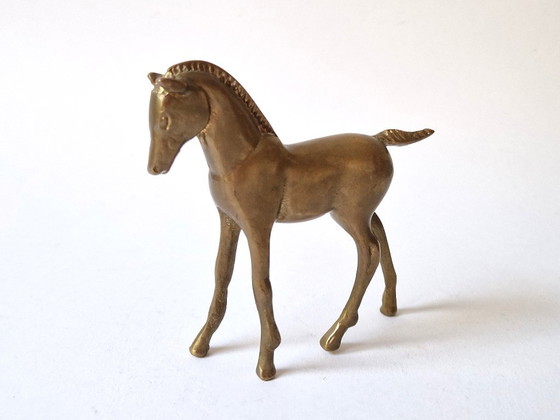 Vintage Copper Foal / Little Horse – Sculpture, Brass (photo 4 of 5)