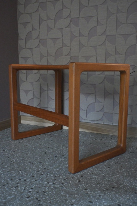 Image 1 of Table d'appoint vintage en chêne massif, design danois