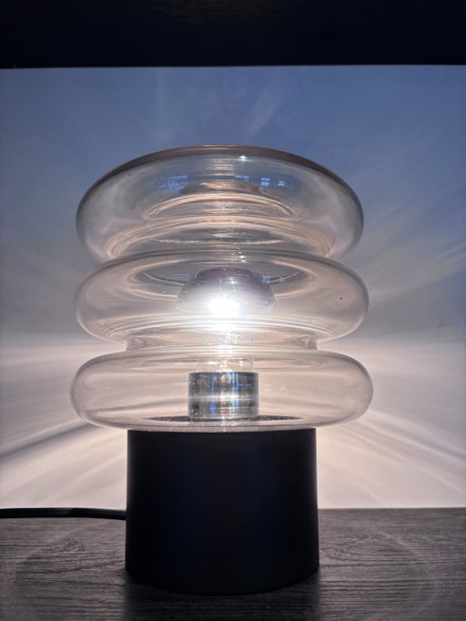 Space Age Table Lamp Glashütte Limburg 'Bulb' 'Moon' Series – tafellampen, Metal (photo 2 of 12)