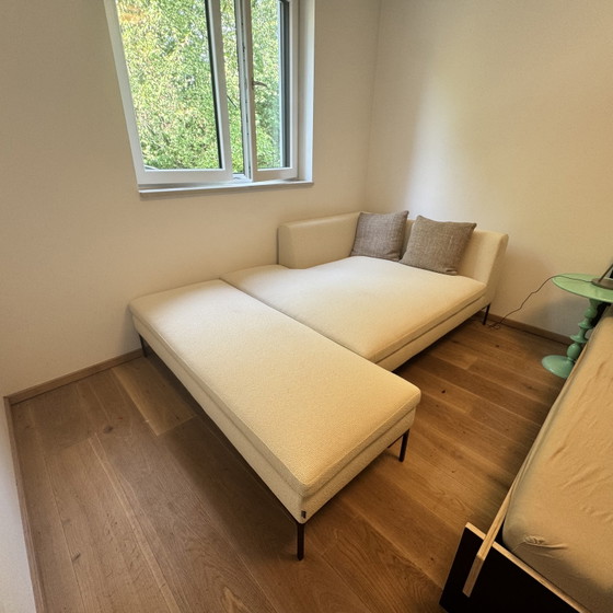 Chaise longue Charles de B&B Italia avec banc – Chaises longues, Textile (photo 2 of 7)