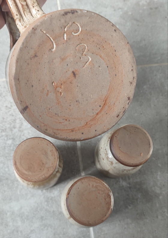 Image 1 of Servizio trio in gres pirite, Puisaye, Jean-Pierre Prud'homme.

