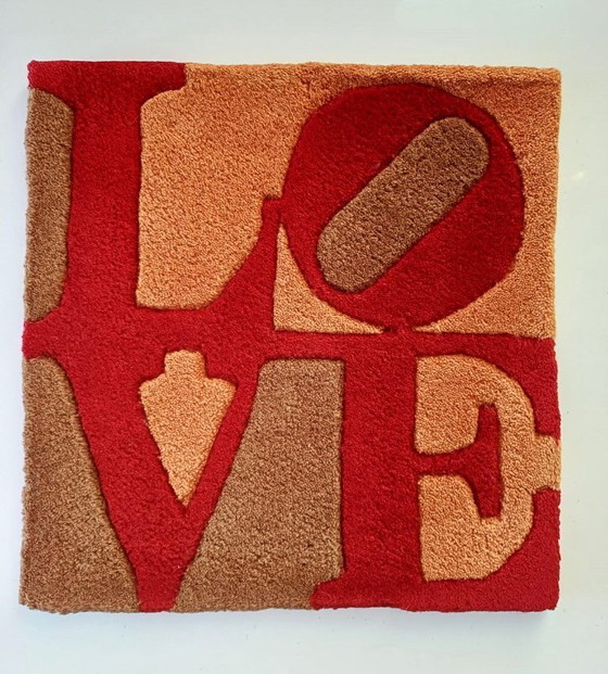 Image 1 of Robert Indiana - "Love" - Rug - Limited Edition - Print Signed