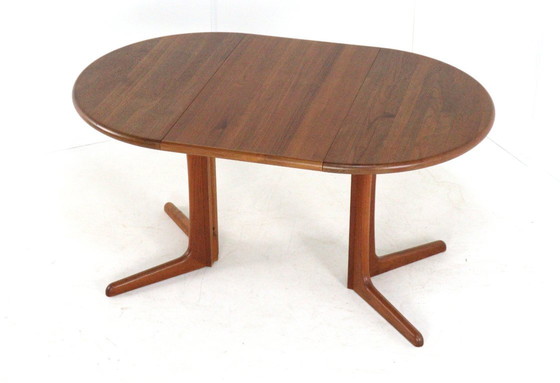 Image 1 of Mesa de comedor redonda compacta 1x extensible