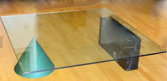 Kono salontafel van Lella en Massimo Vignelli – Casigliani, Glass, Copper (photo 7 of 11)