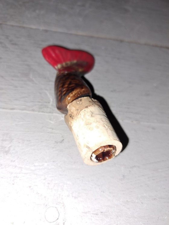 Image 1 of Carafe Vallauris en forme de poisson avec 8 verres à liqueur