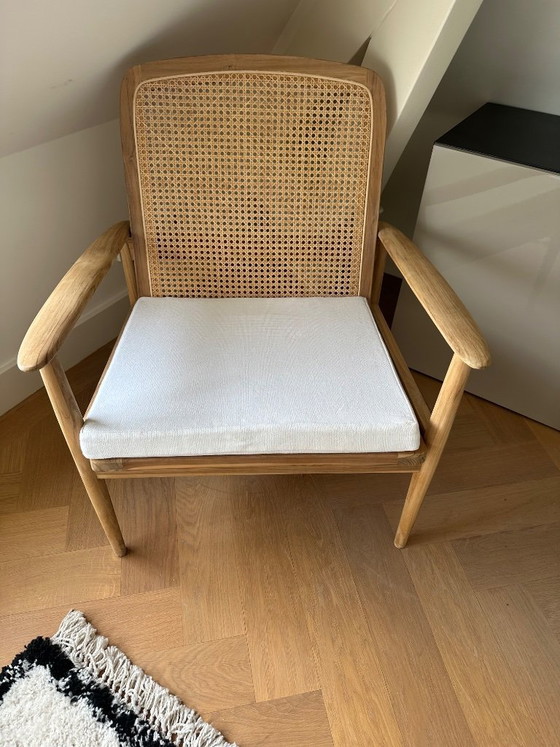 Image 1 of Zara Home armchair teak & rattan 