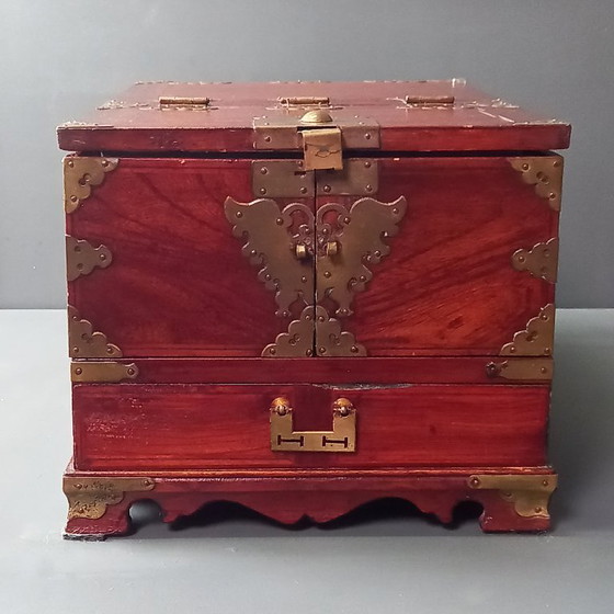 Image 1 of 19th Century Campaign Shaving Mirror