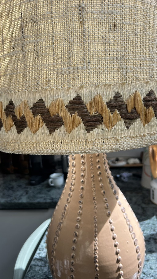 Vintage Lamp – tafellampen, Ceramic, Textile (photo 2 of 5)