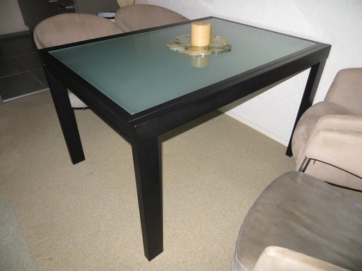Strakke Compacte Uitschuifbare Zwarte Eettafel
