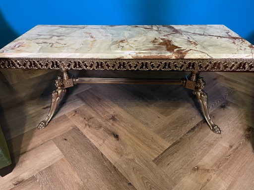 Mesa de Salón Barroca Mármol Ónice