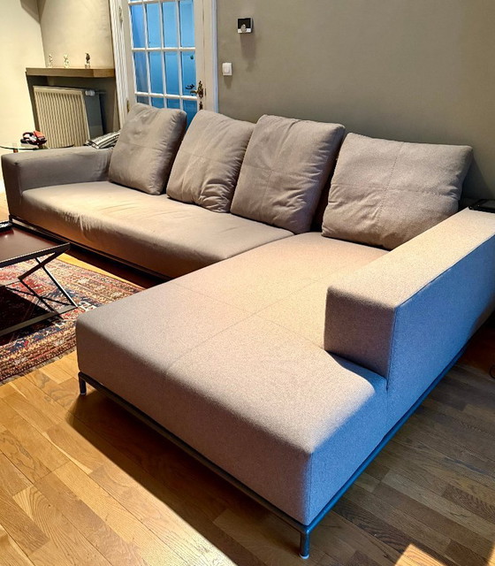 Image 1 of Divano lounge B&B Italia (2004) – grigio – sospensione perfetta – disposizione angolare