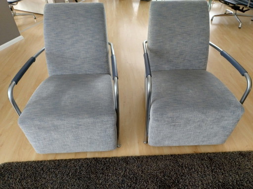 2 Gelderland Fauteuils 6420 – Leather, Textile