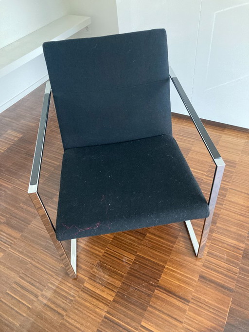 Fauteuil Arco Spine - Burkhard Vogtherr (Feutre et Cuir)