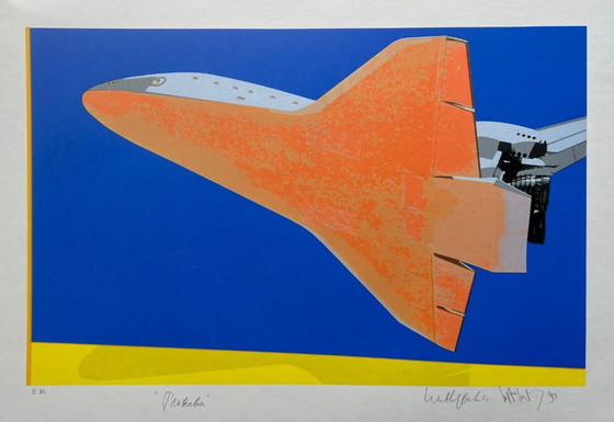 Image 1 of Serigrafía Wout van der Vet en colaboración con Wubbo Ockels - Protección
