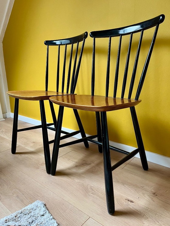 Image 1 of Three dining chairs Farstrup model no. 196