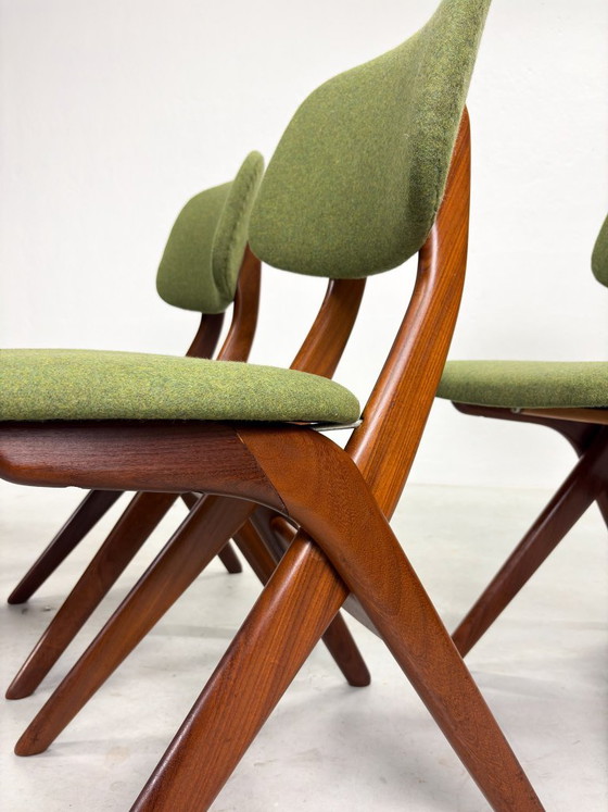 Set di sedie da pranzo 'Scissor' di Louis van Teeffelen – Legno (photo 6 of 20)