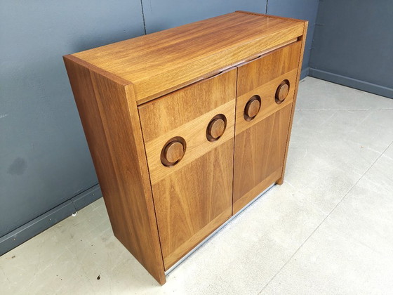 Image 1 of Meuble bar brutaliste marron des années 1970