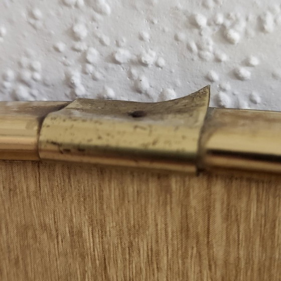 Image 1 of Scandinavian rearview mirror in Formica and beveled glass, 1950-60