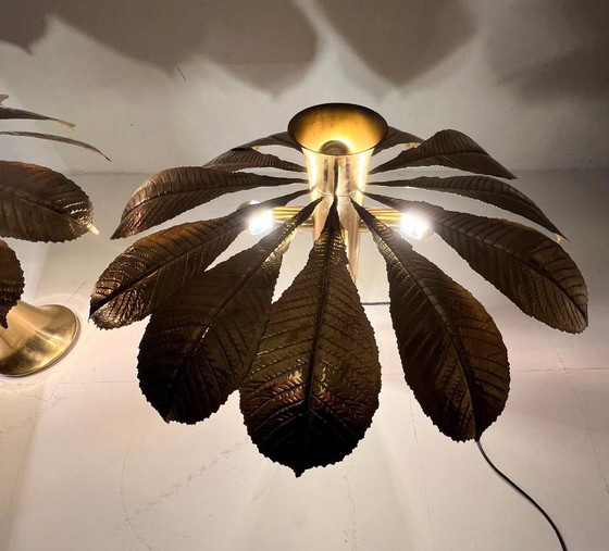 Image 1 of 2 lampes sculpturales/de table de Carlo Giorgi pour Bottega Gadda, modèle : Ippocastano, Italie, années 1970.