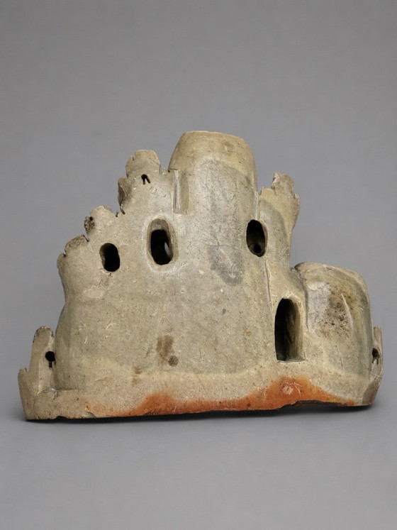 Antique Chinese Hand-Carved Soapstone Brush Washer / Scholar’s ​​Object – Decorative Objects (photo 3 of 7)