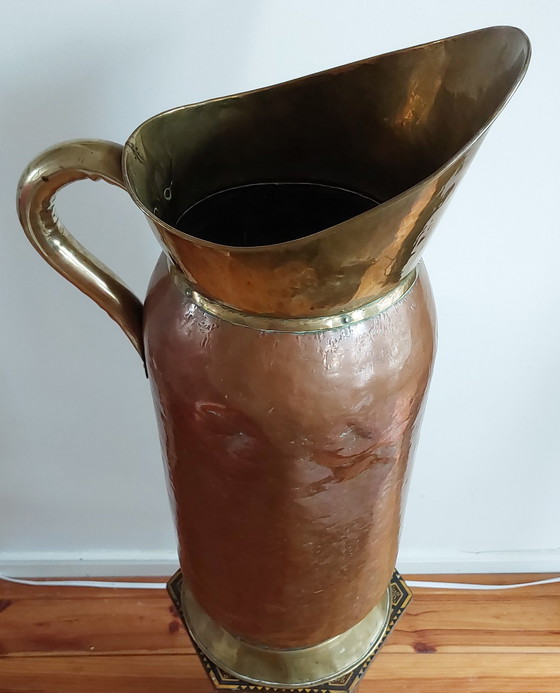 Image 1 of Late 19th to early 20th century Large Antique French Pitcher