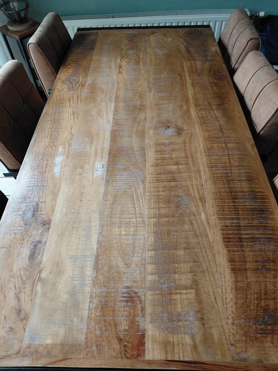 Image 1 of Eettafel met 6 stoelen