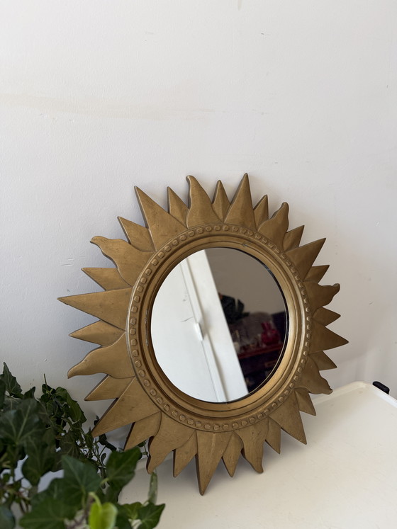 Image 1 of Zonnespiegel goudkleurig 