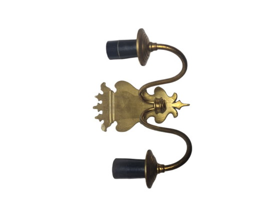 Two-Armed Wall Lamp, Sweden, 1970s – Wall lights, Brass (photo 10 of 10)
