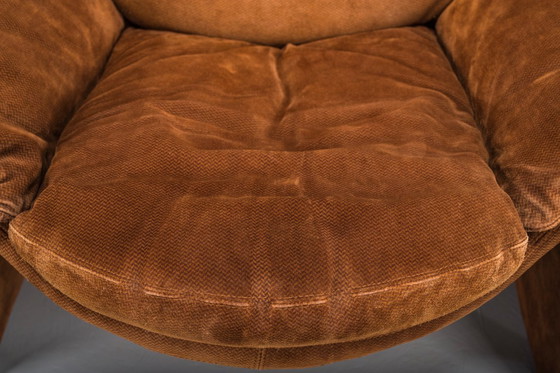 Image 1 of  Voorstellen P60 Leren Loungestoel van Vittorio Introini voor Saporiti, Italië, 1960