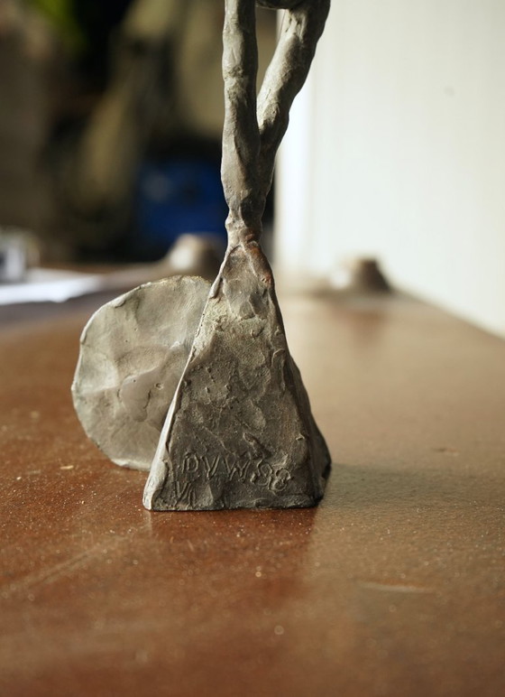 Image 1 of  Miniature Abstract Bronze Sculpture DVW. 1988