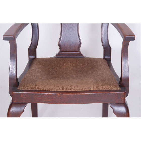 Image 1 of Vintage wooden armchair, Czechoslovakia 1920