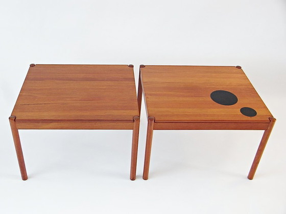Image 1 of Tavolino da caffè in teak disegnato da Magnus Olesen per Durup DK, anni '60, set da 2 pezzi.