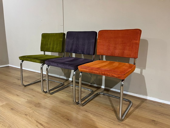 Image 1 of 3x Sedie da pranzo Zuiver Ridge Rib Kink - Design - Ottime condizioni