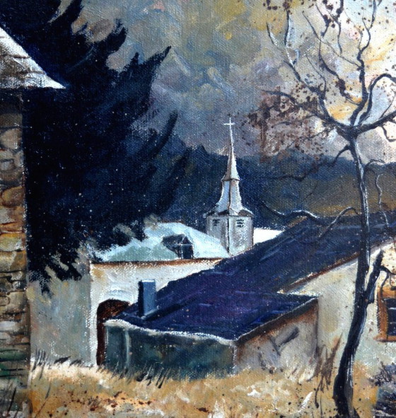 Old village in the Belgian Ardennes – R. Ledent, Objets d'art, Toile (photo 3 of 5)
