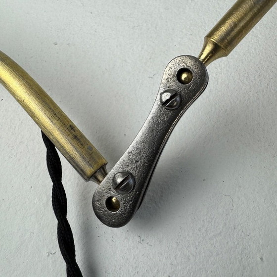 Image 1 of COPPIA DI APPLIQUE ANTICHE DA LABORATORIO "BEUNZA"