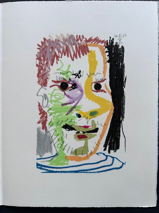 Pablo Picasso Litografia 1970 – lithos zeefdrukken, Paper
