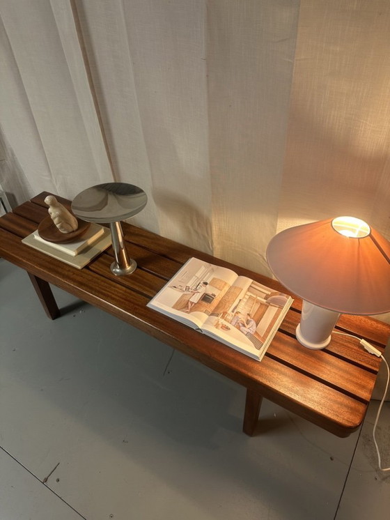 Image 1 of Panca vintage con doghe in legno