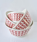 Original Art Deco Ditmar Urbach Znojmo Keramik Majolika Bowl Schüssel Set um 1929 Z-Marke Selten!